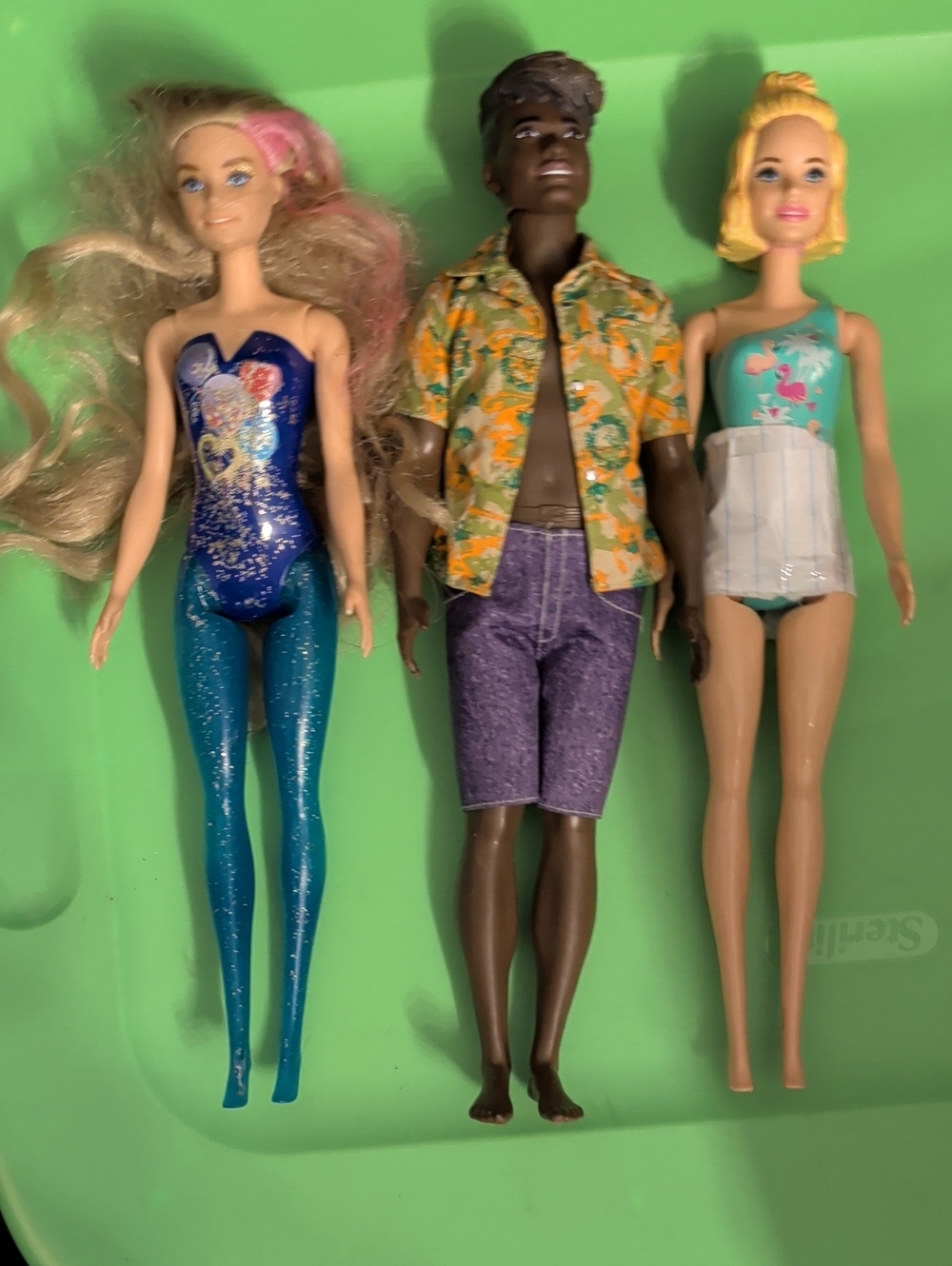 Barbie Dolls Bundle - Blue, Teal, Purple, Yellow Swimwear